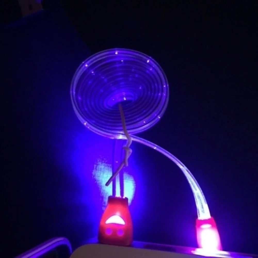LED USB Charger Cable Samsung Galaxy S4 S6 S7 Edge